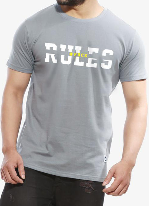 Rules - Tower Grey Funky Men's Half Sleeve T Shirt