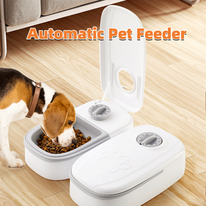 Automatic Pet Feeder Smart Food Dispenser For Cats Dogs Timer Stainless Steel Bowl Auto Dog Cat Pet Feeding Pets Supplies