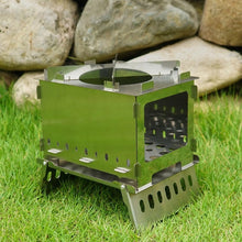Load image into Gallery viewer, Camping BBQ Grill Wood Stove