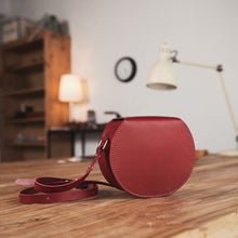 Load image into Gallery viewer, Vegetable Tanned Natural Cowhide Material DIY Retro Shoulder Bag