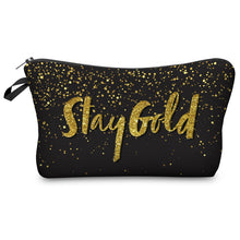 Load image into Gallery viewer, 3d Digital Printing Shiny Letter Cosmetic Bag Wash Bag Women