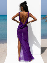 Load image into Gallery viewer, Women&#39;s Leopard Split Beach Dress