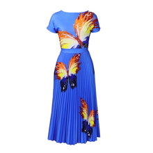 Load image into Gallery viewer, Women&#39;s Printed Pleated High Waist Skirt