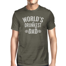 Load image into Gallery viewer, World&#39;s Drunkest Dad Mens Dark Gray Short Sleeve
