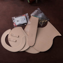 Load image into Gallery viewer, Vegetable Tanned Natural Cowhide Material DIY Retro Shoulder Bag