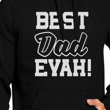 Load image into Gallery viewer, Best Dad Evah Unisex Black Graphic Hoodie Unique