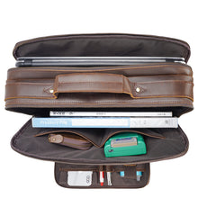 Load image into Gallery viewer, Vintage Crazy Horse Leather Men&#39;s Briefcase Laptop Bag