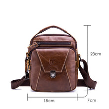 Load image into Gallery viewer, First Layer Cowhide Single Shoulder Men&#39;s Retro Cowhide Bag