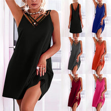 Load image into Gallery viewer, Women&#39;s Backless Sling Fashion Crossover Tank Top Dress