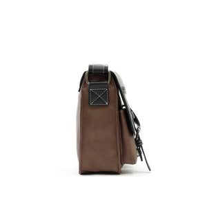 Leather Shoulder Multi Pocket Business Small Shoulder Bag Messenger Casual Retro