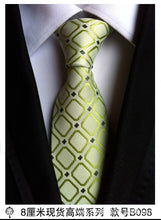 Load image into Gallery viewer, hot 100% silk plaid ties for men shirt wedding cravate pour homme jacquard woven necktie Party  gravata Business tie Formal lot