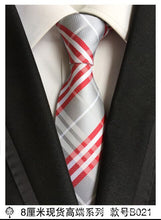 Load image into Gallery viewer, hot 100% silk plaid ties for men shirt wedding cravate pour homme jacquard woven necktie Party  gravata Business tie Formal lot