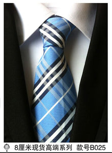 hot 100% silk plaid ties for men shirt wedding cravate pour homme jacquard woven necktie Party  gravata Business tie Formal lot