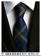 Load image into Gallery viewer, hot 100% silk plaid ties for men shirt wedding cravate pour homme jacquard woven necktie Party  gravata Business tie Formal lot