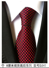 Load image into Gallery viewer, hot 100% silk plaid ties for men shirt wedding cravate pour homme jacquard woven necktie Party  gravata Business tie Formal lot