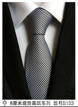 Load image into Gallery viewer, hot 100% silk plaid ties for men shirt wedding cravate pour homme jacquard woven necktie Party  gravata Business tie Formal lot