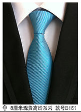 Load image into Gallery viewer, hot 100% silk plaid ties for men shirt wedding cravate pour homme jacquard woven necktie Party  gravata Business tie Formal lot