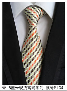 hot 100% silk plaid ties for men shirt wedding cravate pour homme jacquard woven necktie Party  gravata Business tie Formal lot
