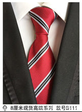 Load image into Gallery viewer, hot 100% silk plaid ties for men shirt wedding cravate pour homme jacquard woven necktie Party  gravata Business tie Formal lot