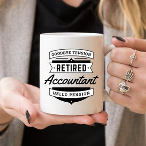 Retired Accountant Mug, Funny Retirement Gag