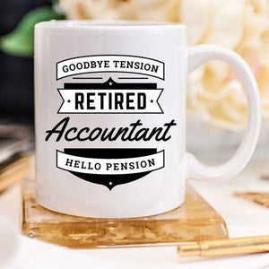 Retired Accountant Mug, Funny Retirement Gag