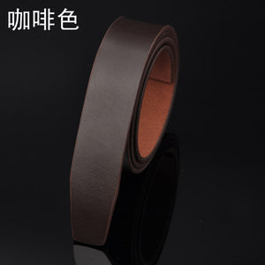 men's genuine leather belt male cowskin belt formal suit trousers belt cowhide no smooth buckle starp gift for men belts