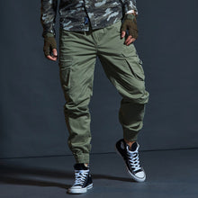 Load image into Gallery viewer, High Quality Khaki Casual Pants Men Military Tactical Joggers Camouflage Cargo Pants Multi-Pocket Fashions Black Army Trousers