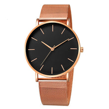 Load image into Gallery viewer, Minimalist Men Fashion Ultra Thin Watches Simple Men Business Stainless Steel Mesh Belt Quartz Watch Relogio Masculino