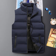 Load image into Gallery viewer, Mens Vest Jacket Men New Autumn Warm Sleeveless Jackets Male Winter Casual Waistcoat Vest Plus Size Veste Homme Brand Clothing