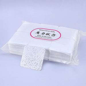 Lint-Free Paper Cotton Wipes Eyelash Glue Remover wipe the mouth of the glue bottle prevent clogging glue Cleaner Pads