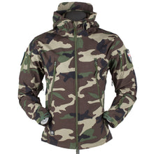 Load image into Gallery viewer, Men&#39;s jacket Outdoor Soft Shell Fleece Men&#39;s And Women&#39;s Windproof  Waterproof Breathable And Thermal Three In One Youth Hooded