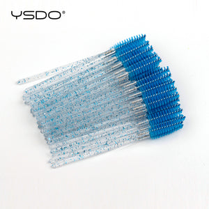 Disposable 5-50 Pcs Crystal Eyelash Brushes Diamond Handle Mascara Wands Eyelash Extension Makeup Tools Eyelash Brush wholesale