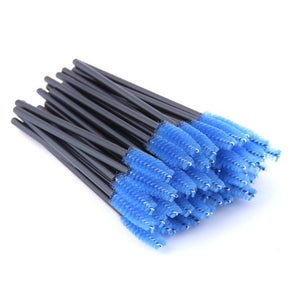 Disposable 5-50 Pcs Crystal Eyelash Brushes Diamond Handle Mascara Wands Eyelash Extension Makeup Tools Eyelash Brush wholesale