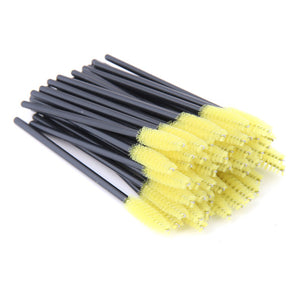 Disposable 5-50 Pcs Crystal Eyelash Brushes Diamond Handle Mascara Wands Eyelash Extension Makeup Tools Eyelash Brush wholesale