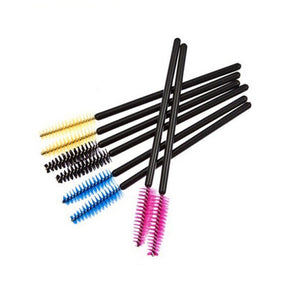 Disposable 5-50 Pcs Crystal Eyelash Brushes Diamond Handle Mascara Wands Eyelash Extension Makeup Tools Eyelash Brush wholesale
