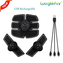Load image into Gallery viewer, USB Rechargeable EMS Muscle Stimulator Wireless Buttocks Hip Trainer Abdominal ABS Stimulator Fitness Body Slimming Massager