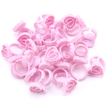 Load image into Gallery viewer, Wholesale 50/100Pcs Disposable Eyelash Glue Fan Cup Rings Holder  Container Tattoo Pigment Eyelash Extension Tools Lash Supplies