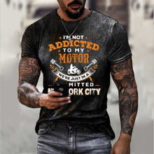 Load image into Gallery viewer, Summer New Mens T Shirts Oversized Loose Clothes Vintage Short Sleeve Fashion America Route 66 Letters Printed O Collared Tshirt