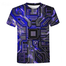 Load image into Gallery viewer, Electronic Chip Hip Hop T Shirt Men Women 3D Machine Printed Oversized T-shirt Harajuku Style Summer Short Sleeve Tee Tops