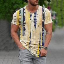 Load image into Gallery viewer, Summer Men&#39;s Oversized Retro Short-Sleeved T-Shirts Fashion Harajuku Ethnic 3D Printed O-Neck T-Shirt Camiseta Mujer Streetwear