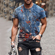Load image into Gallery viewer, Summer Men&#39;s Oversized Retro Short-Sleeved T-Shirts Fashion Harajuku Ethnic 3D Printed O-Neck T-Shirt Camiseta Mujer Streetwear