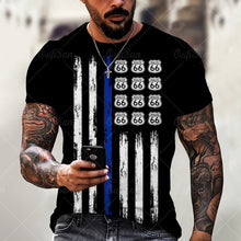 Load image into Gallery viewer, Summer New Mens T Shirts Oversized Loose Clothes Vintage Short Sleeve Fashion America Route 66 Letters Printed O Collared Tshirt