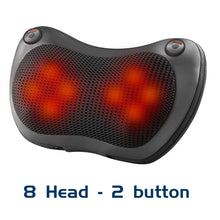 Load image into Gallery viewer, Relaxation Massage Pillow Vibrator Electric Neck Shoulder Back Heating Kneading Infrared therapy head Massage Pillow