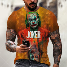 Load image into Gallery viewer, Summer Fashion Men/Women 3D Printing Dark Evil Clown Pattern T-Shirt Street Personality Trend Wild Loose Oversized Short-Sleeved