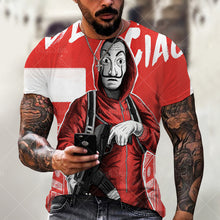 Load image into Gallery viewer, Summer Fashion Men/Women 3D Printing Dark Evil Clown Pattern T-Shirt Street Personality Trend Wild Loose Oversized Short-Sleeved