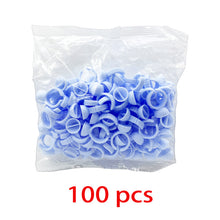 Load image into Gallery viewer, Wholesale 50/100Pcs Disposable Eyelash Glue Fan Cup Rings Holder Container Tattoo Pigment Eyelash Extension Tools Lash Supplies