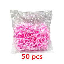 Load image into Gallery viewer, Wholesale 50/100Pcs Disposable Eyelash Glue Fan Cup Rings Holder Container Tattoo Pigment Eyelash Extension Tools Lash Supplies