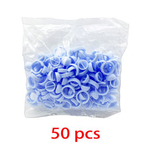 Load image into Gallery viewer, Wholesale 50/100Pcs Disposable Eyelash Glue Fan Cup Rings Holder Container Tattoo Pigment Eyelash Extension Tools Lash Supplies