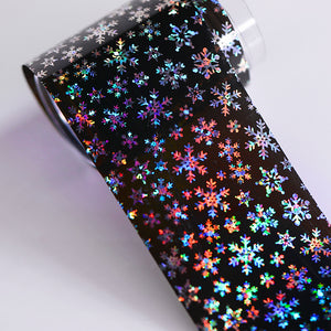 Christmas Snowflakes Nail Foil Stickers Marble Flower Butterfly Transfer Sticker PaPer Maple Leaf Foils DIY Nail Decorations