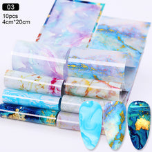 Load image into Gallery viewer, Christmas Snowflakes Nail Foil Stickers Marble Flower Butterfly Transfer Sticker PaPer Maple Leaf Foils DIY Nail Decorations
